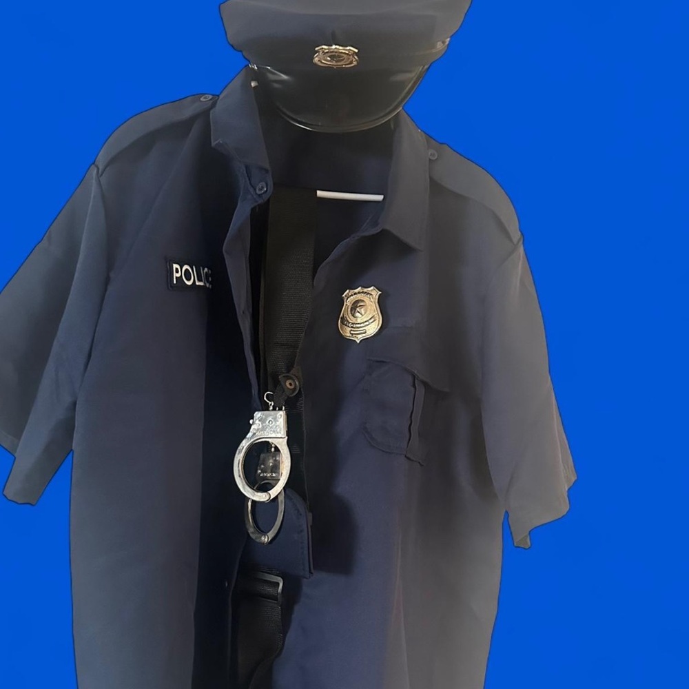 Navy Blue Police Costume with Accessories
